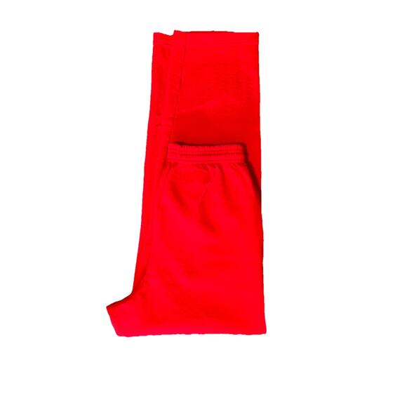 Red Uniform Sweatpants Size Small Fleece Lifeguard Hospitality Use Preowned - Picture 7 of 8